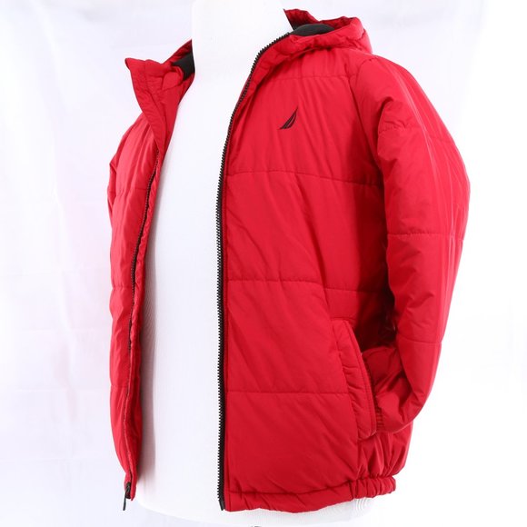 Nautica Jackets \u0026 Coats | Nautica Boys Red Austin Bubble Quilted Jacket | Color: Black/Red | Size: MB | Mcoutureshop's Closet